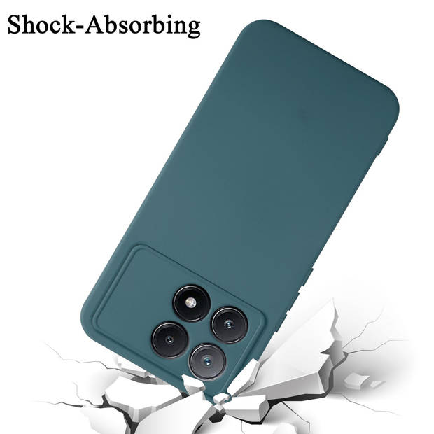 Cadorabo Hoesje geschikt voor Xiaomi Poco X6 Pro Case in LIQUID GROEN - Beschermhoes TPU silicone Cover