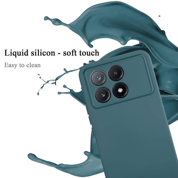 Cadorabo Hoesje geschikt voor Xiaomi Poco X6 Pro Case in LIQUID GROEN - Beschermhoes TPU silicone Cover