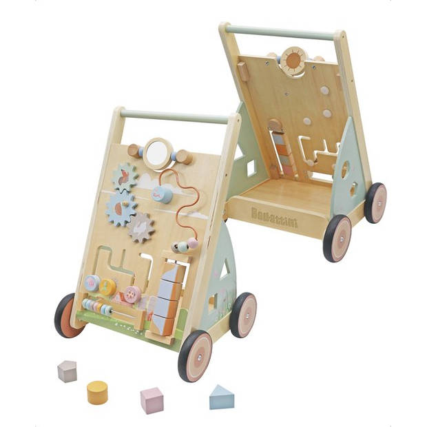 Bellettini® Attivo Loopwagen - Speelgoed 1 jaar - Baby Walker- Green