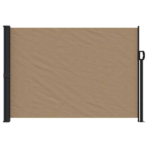 vidaXL Windscherm uittrekbaar 140x600 cm taupe