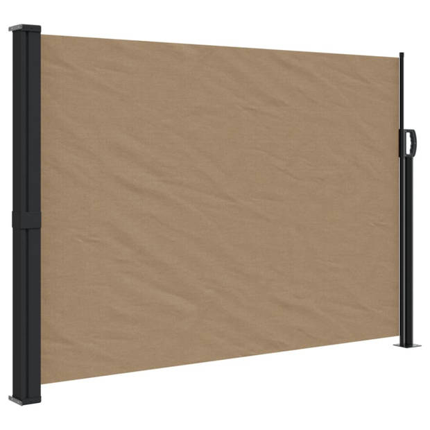 vidaXL Windscherm uittrekbaar 140x500 cm taupe