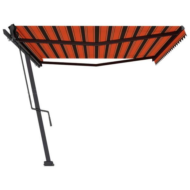 vidaXL Luifel vrijstaand automatisch 500x300 cm oranje en bruin