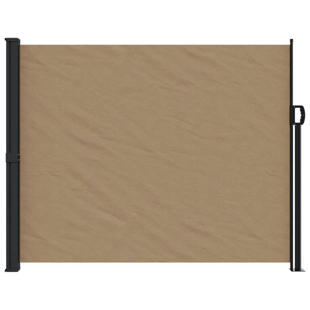 vidaXL Windscherm uittrekbaar 160x600 cm taupe