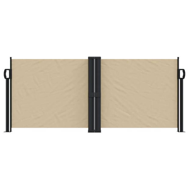 vidaXL Windscherm uittrekbaar 100x1000 cm beige