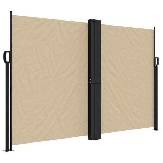 vidaXL Windscherm uittrekbaar 160x1200 cm beige