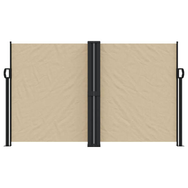 vidaXL Windscherm uittrekbaar 140x1000 cm beige