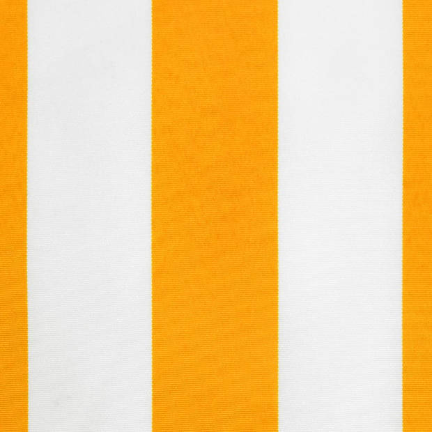 vidaXL Vervangingsdoek voor luifelrok gestreept 3,5 m geel en wit