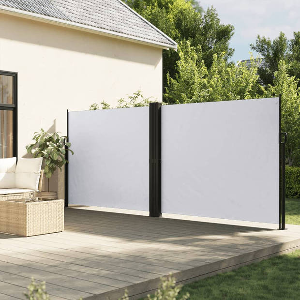 vidaXL Windscherm uittrekbaar 180x1000 cm wit