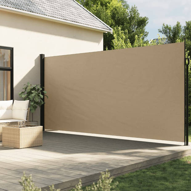 vidaXL Windscherm uittrekbaar 220x600 cm beige