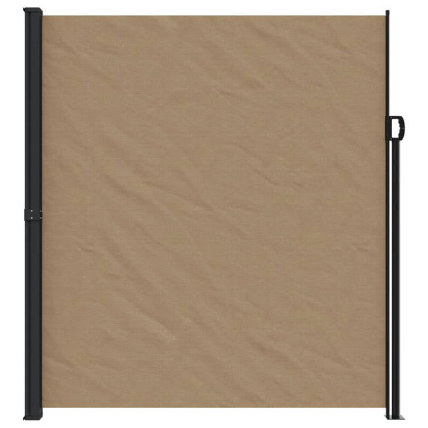 vidaXL Windscherm uittrekbaar 220x600 cm taupe