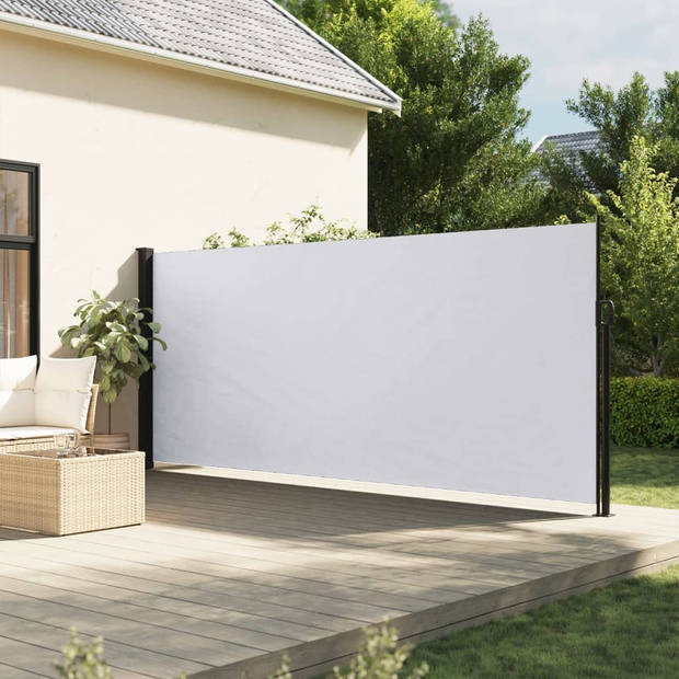 vidaXL Windscherm uittrekbaar 180x500 cm wit