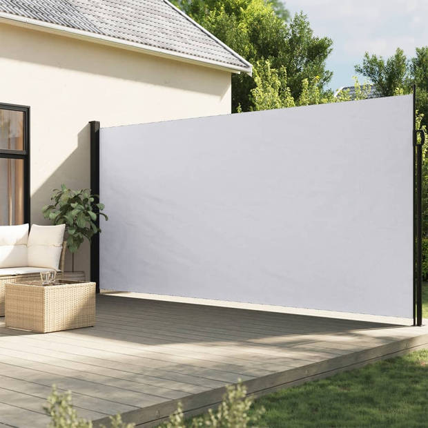 vidaXL Windscherm uittrekbaar 220x300 cm wit