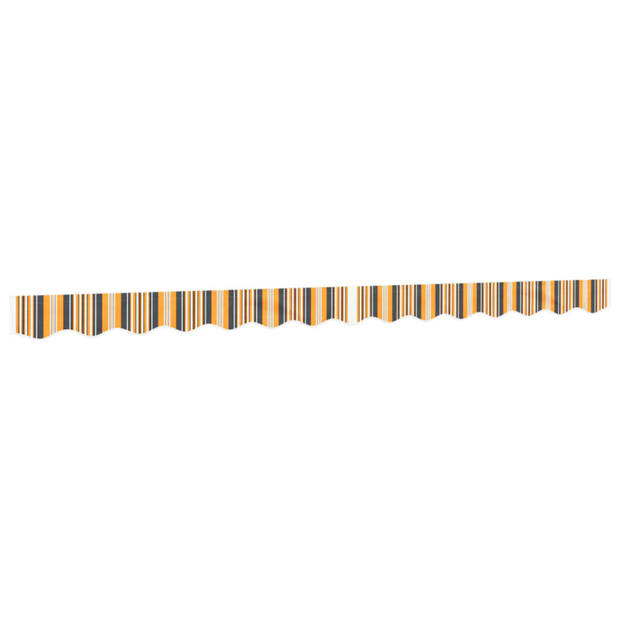 vidaXL Vervangingsdoek voor luifelrok gestreept 3,5 m geel en grijs