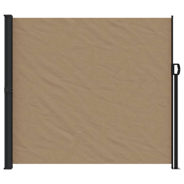 vidaXL Windscherm uittrekbaar 180x500 cm taupe