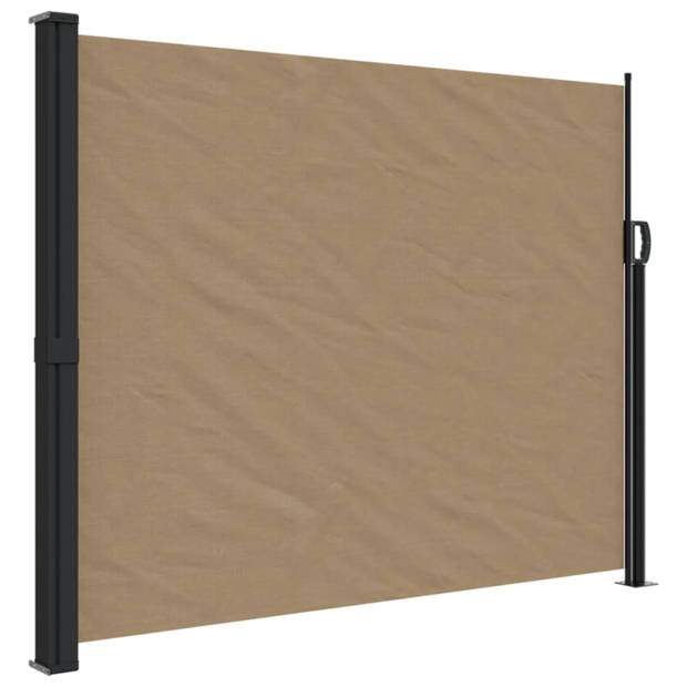 vidaXL Windscherm uittrekbaar 160x500 cm taupe