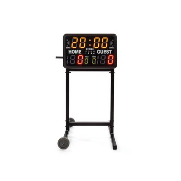 Perel Scorebordhouder voor het scorebord WC201, met wielen, 108 x 18,5 cm, zwart