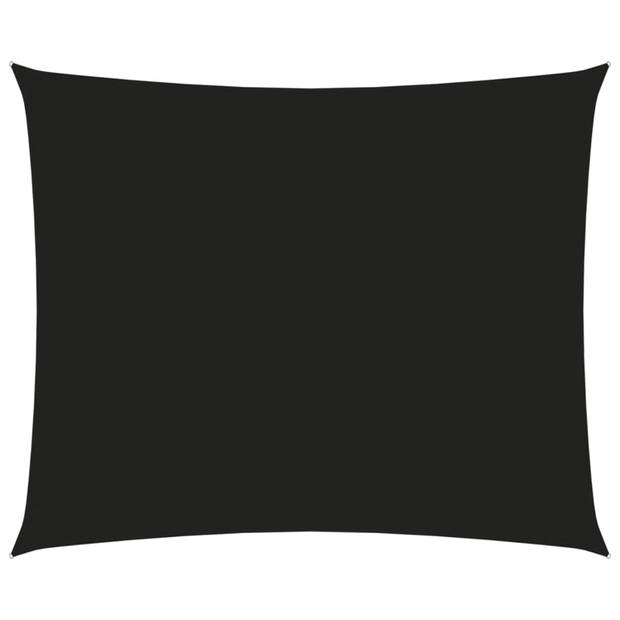 vidaXL Zonnescherm rechthoekig 2,5x3,5 m oxford stof zwart