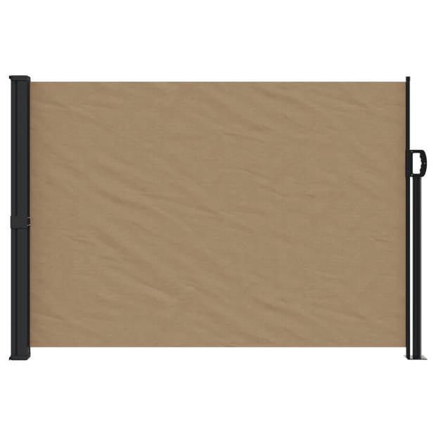 vidaXL Windscherm uittrekbaar 140x300 cm taupe