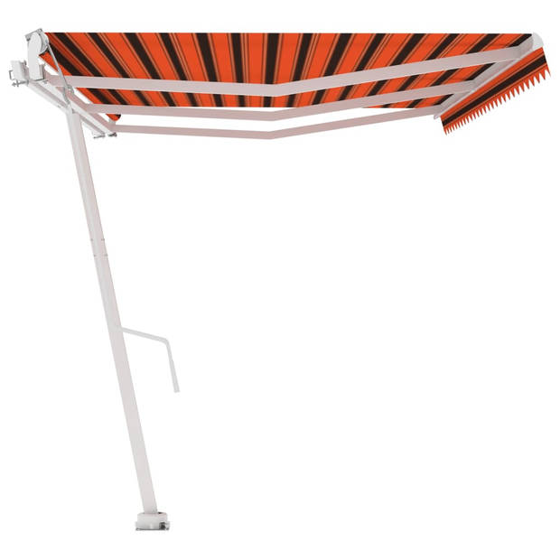 vidaXL Luifel vrijstaand automatisch 600x300 cm oranje en bruin