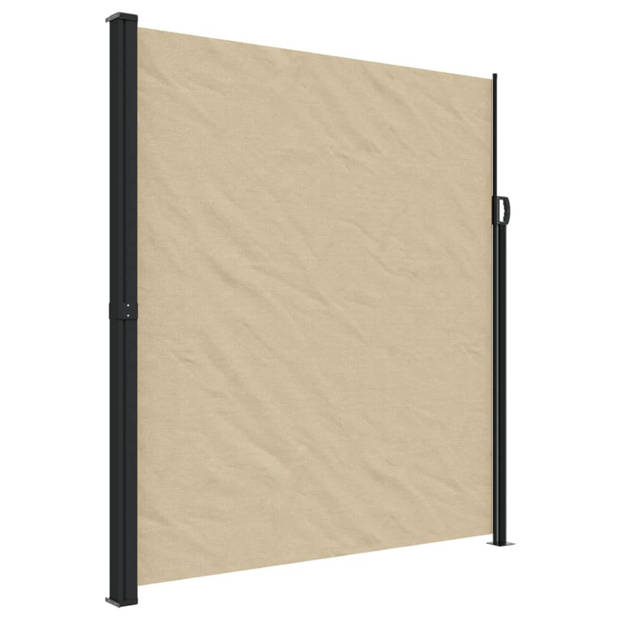 vidaXL Windscherm uittrekbaar 220x600 cm beige