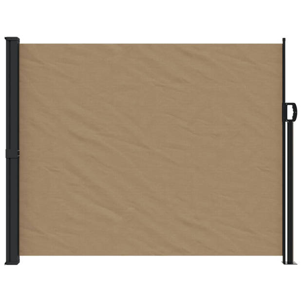 vidaXL Windscherm uittrekbaar 160x500 cm taupe