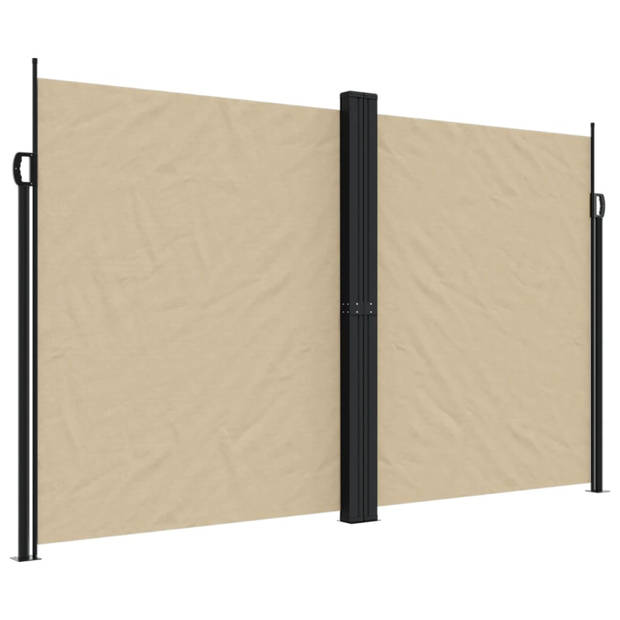 vidaXL Windscherm uittrekbaar 200x600 cm beige