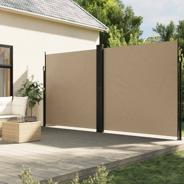 vidaXL Windscherm uittrekbaar 200x1200 cm beige