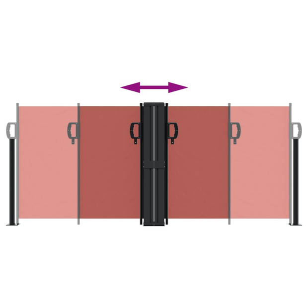 vidaXL Windscherm uittrekbaar 100x1000 cm terracottakleurig