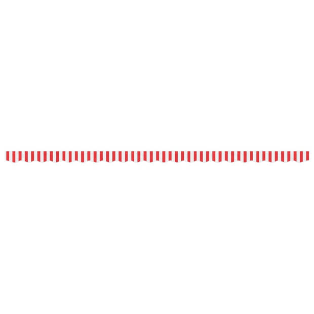 vidaXL Vervangingsdoek voor luifelrok gestreept 5 m rood en wit