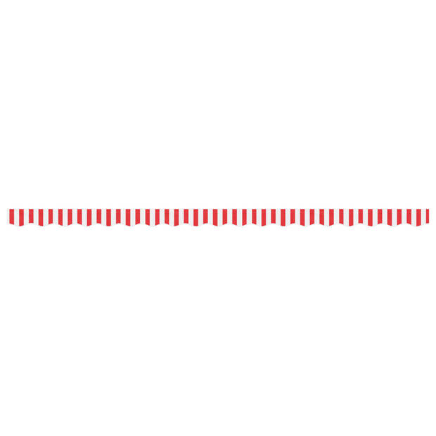 vidaXL Vervangingsdoek voor luifelrok gestreept 4,5 m rood en wit