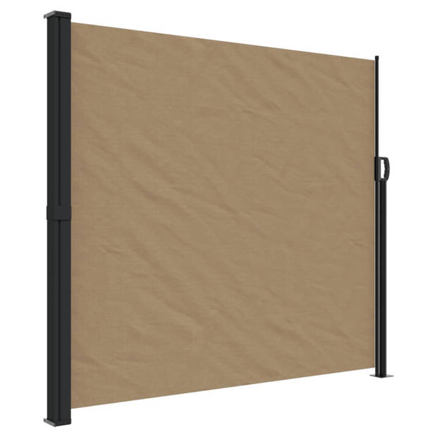 vidaXL Windscherm uittrekbaar 180x500 cm taupe