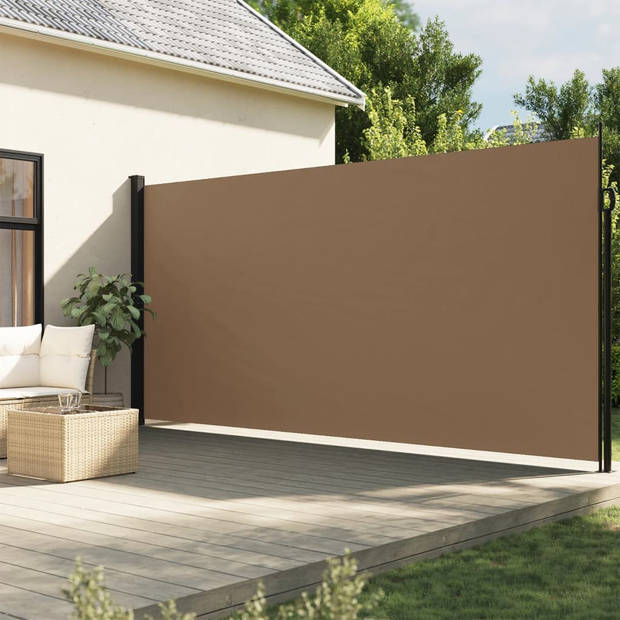 vidaXL Windscherm uittrekbaar 200x500 cm taupe