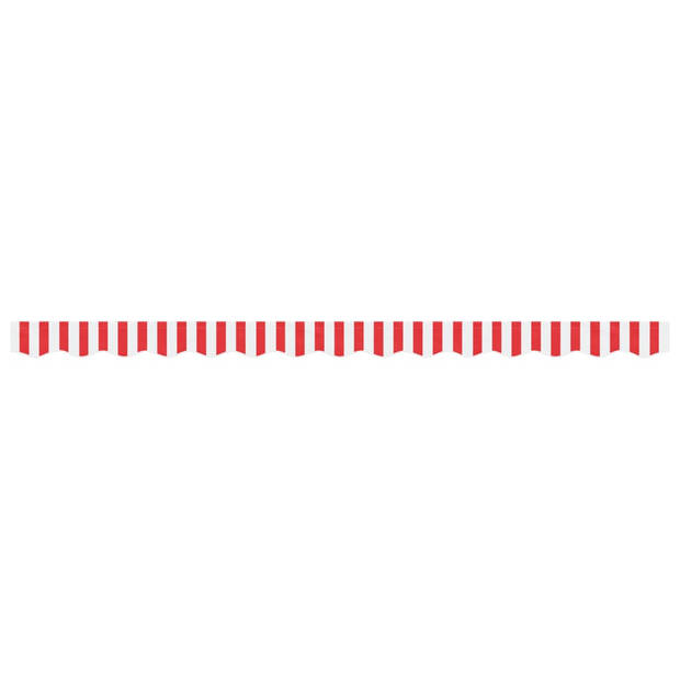 vidaXL Vervangingsdoek voor luifelrok gestreept 3,5 m rood en wit