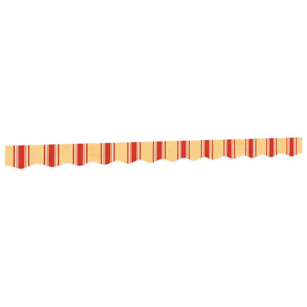 vidaXL Vervangingsdoek voor luifelrok gestreept 3 m geel en oranje