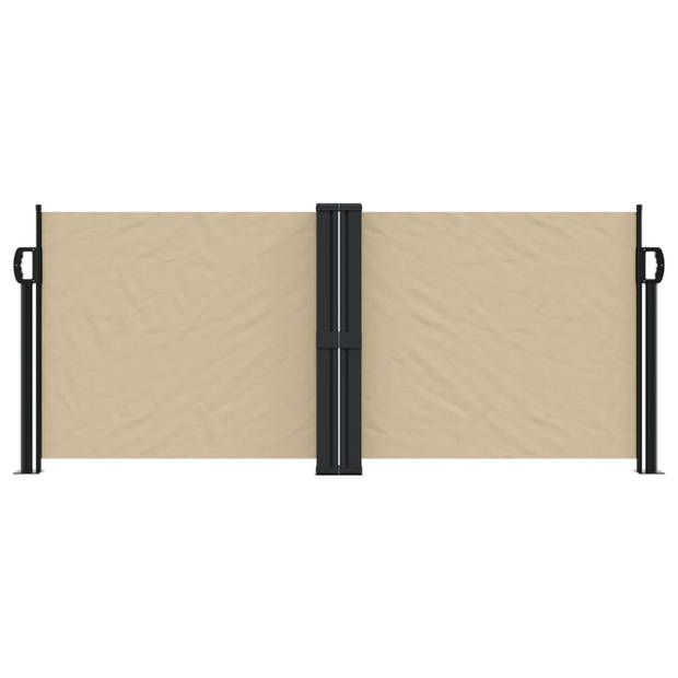 vidaXL Windscherm uittrekbaar 100x600 cm beige