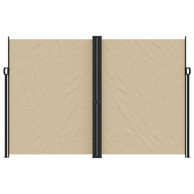 vidaXL Windscherm uittrekbaar 220x600 cm beige