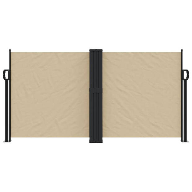 vidaXL Windscherm uittrekbaar 120x600 cm beige