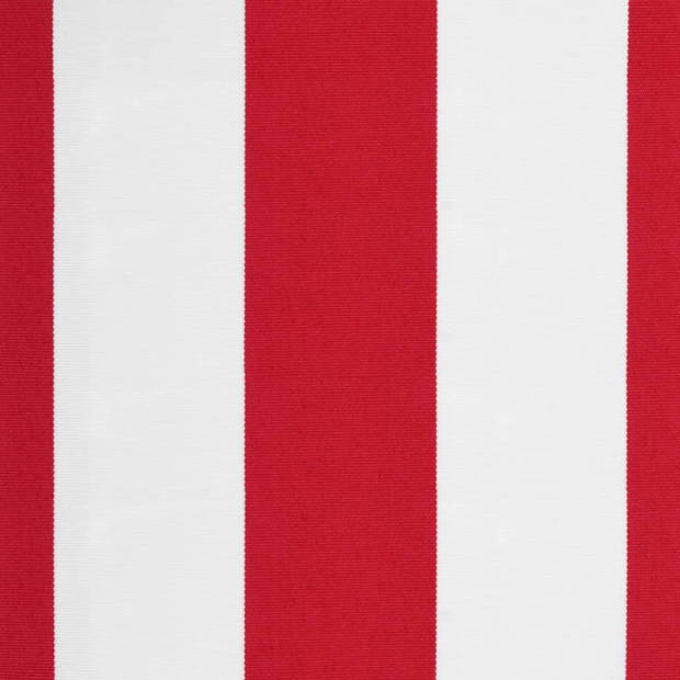 vidaXL Vervangingsdoek voor luifelrok gestreept 4 m rood en wit