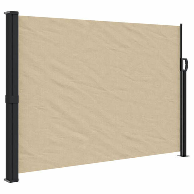 vidaXL Windscherm uittrekbaar 140x600 cm beige