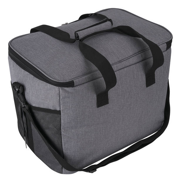 Packaway 4 Laags Geïsoleerde Koeltas - Lunchtas 40 liter - inclusief Divider - Grijs