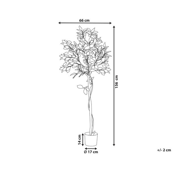 Beliani LEMON TREE - Kunstplant-Groen-Synthetisch materiaal