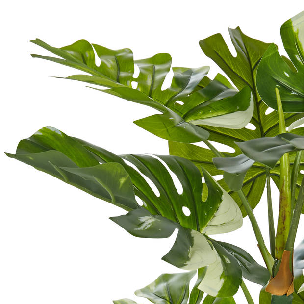 Beliani MONSTERA PLANT - Kunstplant-Groen-Synthetisch materiaal