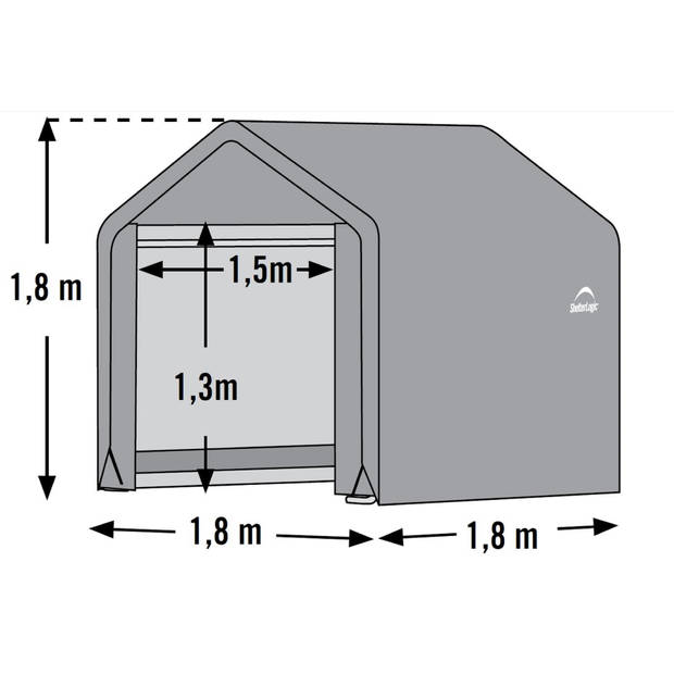 ShelterLogic Gereedschapsschuur SL70395 180x180x180