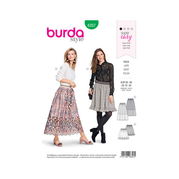 Burda Groen - Rok