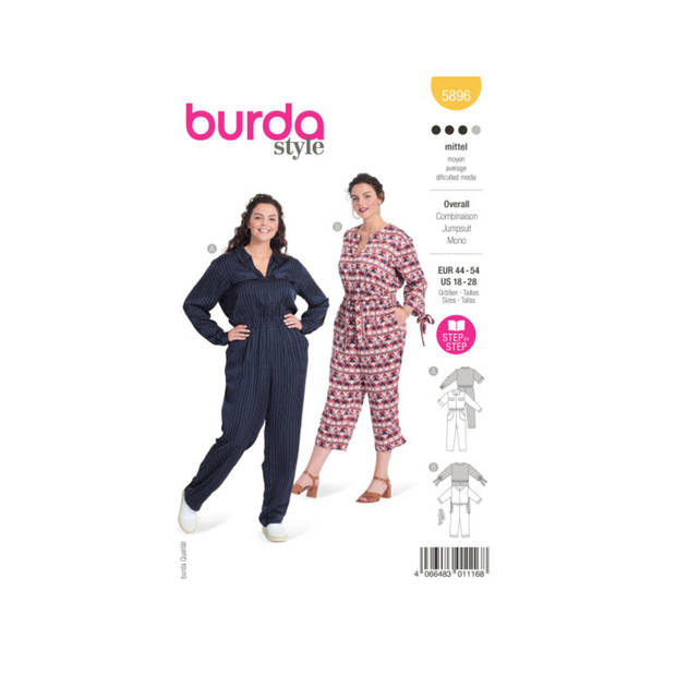 Burda 5896 Jumpsuit maat 44-54