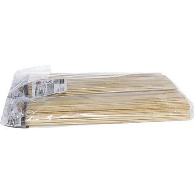 100x Bamboe houten sate prikkers/spiezen - bbq sticks - 35 cm - prikkers (sate)