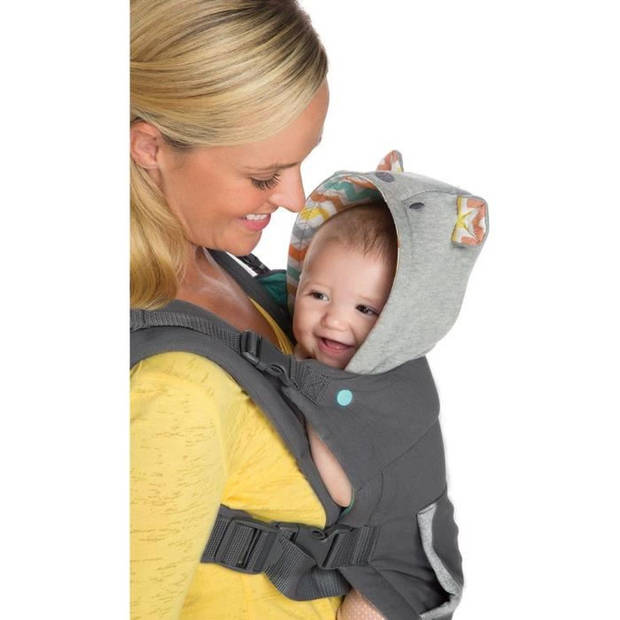 INFANTINO Cuddle Up Bear draagzak - 2 modi: naar de buik gericht en naar de rug