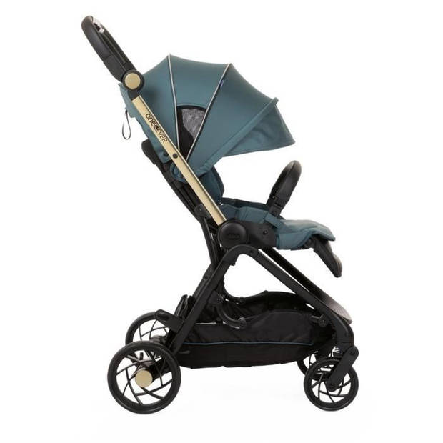 Stadskinderwagen - CHICCO - One4Ever Green Gem - Omkeerbare hangmat - Grote wielen - Gewicht 7,9 kg