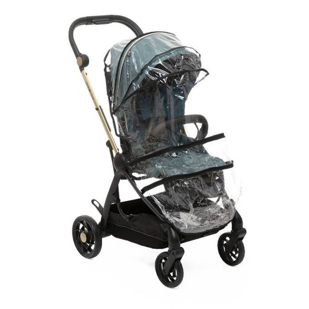 Stadskinderwagen - CHICCO - One4Ever Green Gem - Omkeerbare hangmat - Grote wielen - Gewicht 7,9 kg