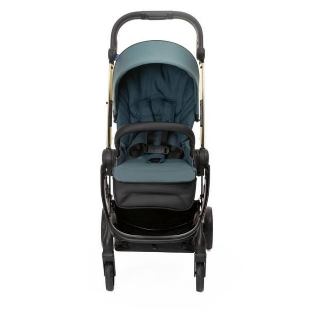 Stadskinderwagen - CHICCO - One4Ever Green Gem - Omkeerbare hangmat - Grote wielen - Gewicht 7,9 kg